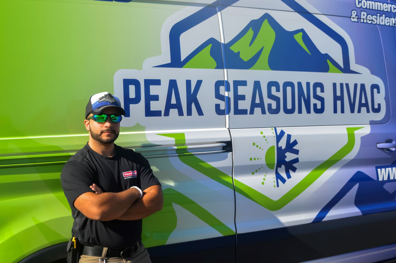 Peak Seasons HVAC Company Van